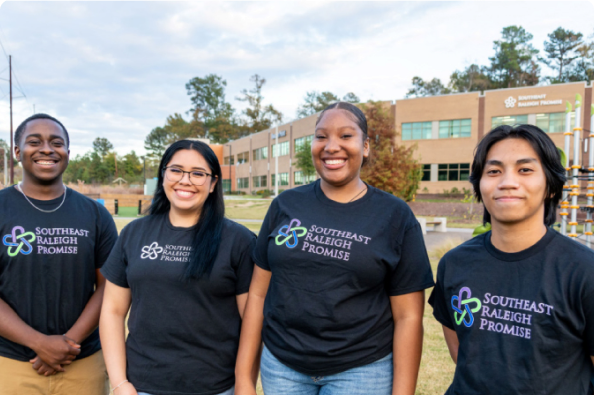 Southeast Raleigh Promise young leaders standing together